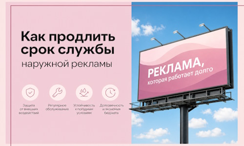 Как продлить срок службы наружной рекламы в Климовске